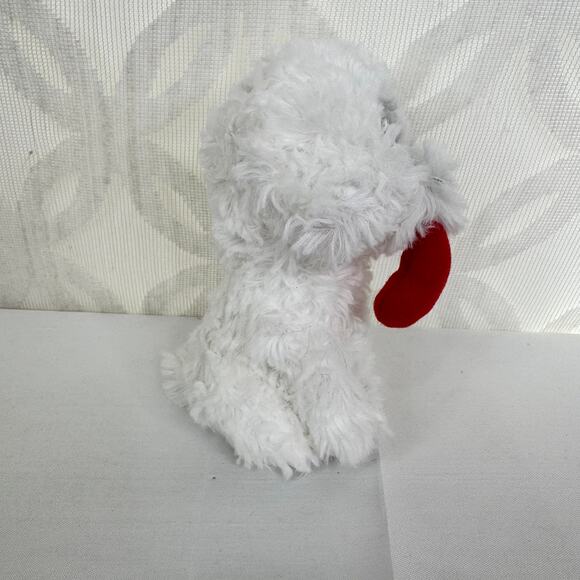 5 for $25| Ty Beanie Boo Boos Honey Bun Valentine Dog holding Heart 6" Plush - Picture 4 of 5
